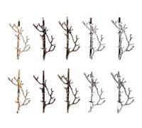 Amosfun Lot de 10 Pinces à Cheveux en Alliage Design Branche de Cerf, Accessoires pour Cheveux Femme, Décoration Élégante pour Fête et Usage Quotidien