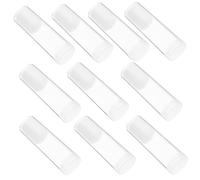 Amosfun Lot de 10 Tubes de Rangement Transparents 31 Mm Mousse Protectrice pour Pièces de Monnaie, Organisateur de Collection et Boîte de Stockage Anti-oxydation, Accessoires