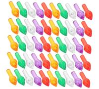 Amosfun Lot de 100 ampoules torsadées de rechange en plastique pour sapin de Noël intérieur ou extérieur - Accessoires transparents pour sapin de Noël