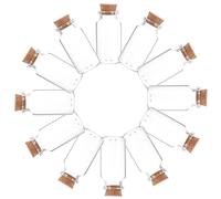 Amosfun Lot de 12 Mini Bouteilles en Verre Transparentes 25 ML avec Bouchons en Liège 30x60 Mm, Petites Fioles Décoratives pour Mariage, DIY et Rangement Créatif, Bouteilles en Verre
