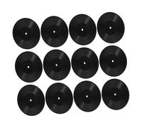 Amosfun Lot de 12 mini disques décoratifs pour maison de poupée rétro - Légers et portables - Pour micro paysage