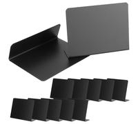 Amosfun Lot de 12 Mini Tableaux Noirs de Table 100x75 Mm en Ardoise Mate, Effaçables à Sec, pour Buffet, Étiquettes Alimentaires et Affichage Nominatifs - Panneaux Stables de L,