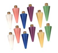 Amosfun Lot de 12 Pcs Stylo pour Nail Art Double Tête Embout Cire, Sélecteur de Strass en 6 Couleurs pour Décoration Ongles Naturels et Acryliques