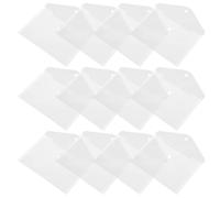 Amosfun Lot de 12 Pochettes de Rangement Documents A5 en Pvc Transparent Bouton Pression, Protège Contrats, Résistant à L'usure, pour Bureau et Professionnels