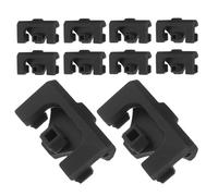 Amosfun Lot de 12 Protège-coins en Silicone Noir pour Plateaux de Friteuse à Air Chaud Butoirs Antichocs et Pieds de Remplacement Résistants Haute Température pour Accessoires Cuisine