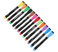 Amosfun Lot de 12 Set de Marqueurs Effaçables à Sec Magnétiques pour Tableau Blanc, Pointe Fine, Encre à Base D'eau, Couleurs Vives, Adaptés pour Usage Scolaire et Bureau, Stylos de