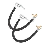 Amosfun Lot de 2 adaptateurs de pompe à extension rapide pour gonflage de vélo, moto, voiture, tuyau flexible avec fonction de libération d'air, accessoire de pompe gonflable facile à utiliser