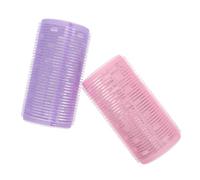 Amosfun Lot De 2 Bigoudis En Mousse Extra-larges, Boucle Sans Chaleur Pour Franges Volumineuses Les Cheveux Courts, Moyens Ou Longs, Ensemble De Rouleaux Géants Violets Et Roses