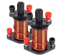 Amosfun Lot de 2 bobines à induction pour expériences physiques - Bobine solénoïde en cuivre pour démonstrations éducatives - Instrument pédagogique essentiel pour l'induction électromagnétique