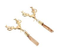 Amosfun Lot de 2 Boucles Décoratives à Fermoir Motif Cerf Couleur Or Clair, Accessoires Légers pour Paquet à Main, Pochette et Chapeau, Épingles à Paquet pour Personnalisation D’articles