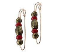 Amosfun Lot de 2 Broches Vintage en Alliage, Épingle à Châle et Pinces à Pull pour Vêtements, Cardigans et Châles, Décoration Rétro Grosse Taille, Accessoire Polyvalent pour Femmes, Fête