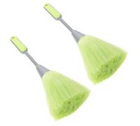 Amosfun Lot de 2 Brosses pour Clavier D'ordinateur en Fibre et Métal, Nettoyeur Clavier Surface Lisse, pour Bureau et Maison, Élimine Poussière et Saleté
