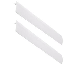 Amosfun Lot de 2 Cache-espaces pour Cuisinière à Gaz Blanc 63 Cm, Combleur D'espaces Résistant à Haute Température, Protège-plan de Travail Anti-huile Cuisine, Accessoires la Cuisine