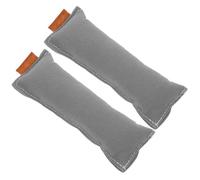 Amosfun Lot de 2 Coudières en Coton 100% Pur, 13 X 5 Cm, Gris Clair, Tapis Antidérapants pour Poignet et Coude, Confort Ergonomique pour Bureau et Ordinateur Portable