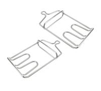 Amosfun Lot de 2 Crochets à Viande en Acier Inoxydable Résistants Crochets à Viande pour Suspendre Poulet Bœuf et Bacon Accessoires de Boucherie Multifonctionnels pour Usage Ménager et