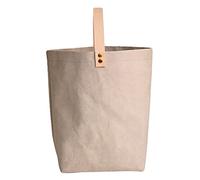 Amosfun Lot De 2 en Papier Kraft Lavé avec Poignée pour À Vin De Détail Gris Pierre