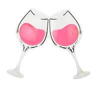 Amosfun Lot De 2 Lunettes Drôles en Plastique Accessoires De Fête Carnaval Plage 5.71X5.31X5.35 Pouces pour Soirée Déguisée Et Photos Amusantes