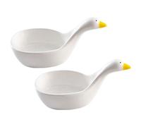 Amosfun Lot De 2 Mini Bols À Condiments En Céramique Pour Tremper Lavables Lave-vaisselle Bords Arrondis Pour Salades Et Assaisonnements