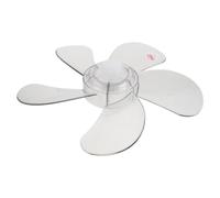 Amosfun Lot de 2 pales de rechange pour ventilateur électrique avec écrou | Design d'hélice en plastique, partie de fixation sécurisée, pour ventilateurs de boîte à domicile, bureau, atelier