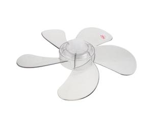 Amosfun Lot de 2 pales de rechange pour ventilateur électrique avec écrou | Design d'hélice en plastique, partie de fixation sécurisée, pour ventilateurs de boîte à domicile, bureau, atelier