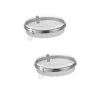 Amosfun Lot De 2 Paniers De Rangement Ronds En Maille D'acier Inoxydable Pour Lave-vaisselle Capacité Pour Petits Articles