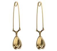 Amosfun Lot De 2 Passoires À Thé En Acier Inoxydable Doré Forme Cœur Avec Poignée Infuseurs Réutilisables Pour Feuilles De Thé Tisanes Et Herbes Accessoires Parfaits Pour Tea Party À Domicile