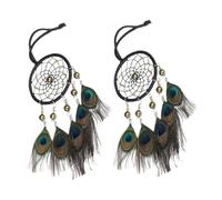 Amosfun Lot De 2 Pendentifs De Rêve Pour Décoration D'Intérieur Grand Attrape-Rêves Décoration Murale En Macramé Suspendue Pour La