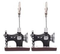 Amosfun Lot de 2 Pinces à Mémo en Résine Rétro, Porte-cartes de Visite de Bureau Base Large Stable, Pinces à Photos Décoratives Multifonctions pour Affichage et Organisation de Messages,