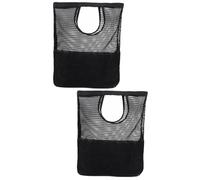 Amosfun Lot De 2 Pochettes De Courses en Maille Multi-usages Fourre-Tout De Plage Portable Solide Grand Rangement