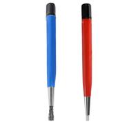 Amosfun Lot de 2 Stylos à Gratter pour Nettoyage Bijoux et Montres, Brosse à Gratter Électronique Portable, Couleurs Bleu et Rouge, Format Compact, pour Bijoux, Montres et Pièces, Usage