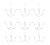 Amosfun Lot de 20 Crochets de Séchage pour Chaussures en Plastique Blanc Grand Format, Porte chaussures Réutilisables pour Maison et Magasins, Organiseur de Suspendu, Rangement