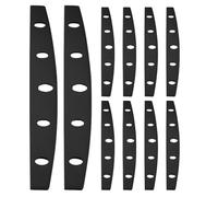 Amosfun Lot de 20 Protège-lames Incurvées en Plastique pour Couteaux Cuisine 30 Cm, Manchons de Protection Universels pour Lames de Pizza Demi-lune, Étuis Sûrs Cuisine et Voyages