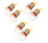 Amosfun Lot De 24 Chapeaux D'Anniversaire En Papier Pour Enfants Chapeaux De Fête Pour Bébé En Forme De Cône En Vrac