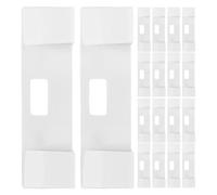 Amosfun Lot de 24 Lattes de Rechange pour Stores verticaux - Kit de réparation de Stores verticaux en métal, Fixations pour Stores de fenêtre, argentées