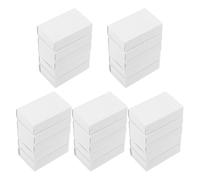 Amosfun Lot de 25 Boîtes D'allumettes Vierges Blanches 5,8 X 3,6 X 1,5 Cm, Boîte Porte-allumettes Résistante aux Intempéries, pour Présents Invités Mariage, Anniversaires et