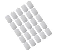 Amosfun Lot de 25 Plaques D'identification en Aluminium pour Animaux de Compagnie, Petites, Légères, Adaptées pour Chiens et Bétail en Extérieur