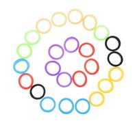 Amosfun Lot de 25 Protège-clés en Silicone Élastique 3 Cm, Manchons Colorés pour Identification Facile des Clés de Maison, Couvertures Souples et Résistantes, Accessoire Couleur Aléatoire