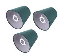 Amosfun Lot de 3 Abat-jours en Tissu Vert Foncé Accessoires pour Lampes de Plafond et Lampes de Bureau Diffuseur de Lumière Décoratif pour Salon et Chambre