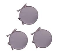 Amosfun Lot De 3 Coussins Ronds en Éponge pour Canapé-lit Chaise Décoration De Maison Ou De Bureau Gris Clair 38 Cm