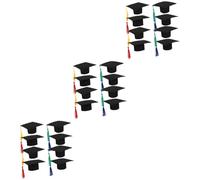 Amosfun Lot De 3 Décorations pour Bouteilles De Vin Chapeau De Remise De Diplôme Mini Chapeau Bouchon De Bouteille Amusant Accessoire Festif 8 Pièces X 3