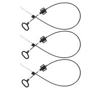 Amosfun Lot de 3 Poignées de Traction de Fauteuil Inclinable avec Câble Noir 98 Cm en Alliage D'aluminium et Gaine Plastique Usage Facile et Compatible Canapé et Bureau