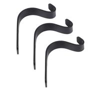 Amosfun Lot de 3 Sets de Crochets Muraux en Fer Épais 4,0 Mm, Supports Robustes pour Pots de Fleurs Suspendus et Cintres Muraux, Fixation par Vis Auto-perceuses, pour Jardin et Maison