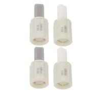 Amosfun Lot de 4 Amortisseurs de Siège de Wc à Fermeture Amortie Connecteurs en Plastique Robustes pour Charnières Gauche et Droite Pièces de Rechange Universelles pour Couvercles de