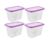 Amosfun Lot de 4 boîtes absorbeurs d'humidité réutilisables en plastique vides pour armoires et armoires Installation rapide Design élégant Conteneur déshumidificateur pratique pour la maison et les