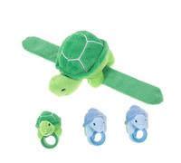 Amosfun Lot de 4 bracelets en peluche en forme de tortue pour couples - Doux et confortables - Cadeaux d'anniversaire - Portable et décoratif