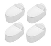 Amosfun Lot de 4 Cendriers Muraux pour Fumeurs Couvercle Anti-odeurs, Réceptacles à Cendres en Métal à Bords Hauts, Cendriers Coupe-Vent pour Salle de Bain, Bureau et Intérieur