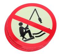 Amosfun Lot de 4 Panneaux Autocollants «pêche Interdite» 152x152 Mm Phosphorescents, Résistants à L’eau Uv, pour Parcs, Lacs et Rivières - Signalisation Extérieure Nocturne de Sécurité