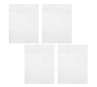 Amosfun Lot de 4 Plaques Aluminium Blanches Brillantes 1,0 Mm 30 X 40 Cm Double Face pour Sublimation Transfert Thermique Panneaux Métalliques Vierges Signalétique Intérieure et