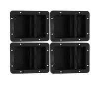 Amosfun Lot de 4 Poignées en Plastique Noires pour Enceinte, Faciles à Installer et Confortables Transport Pratique du Cabinet Audio