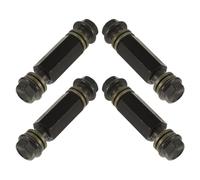 Amosfun Lot de 4 Rallonges de Durite de Frein Moto Noir Raccord d'Extension M10X1 MM Accessoires de Freins pour Motos Modification Réparation Couleur Aléatoire Couleur Aléatoire